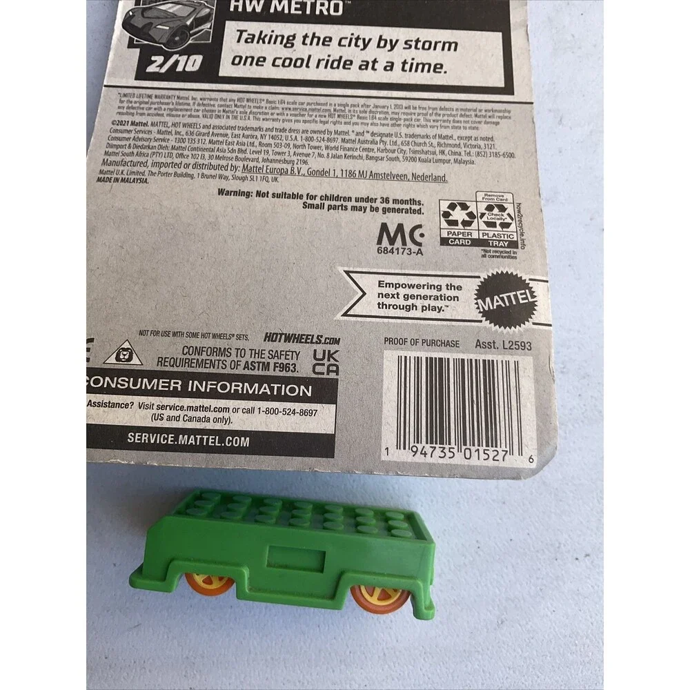 Two Cars Lego Racers Hot Wheels Brickin’ Delivery , Fast Gassin Sealed - Picture 7 of 9